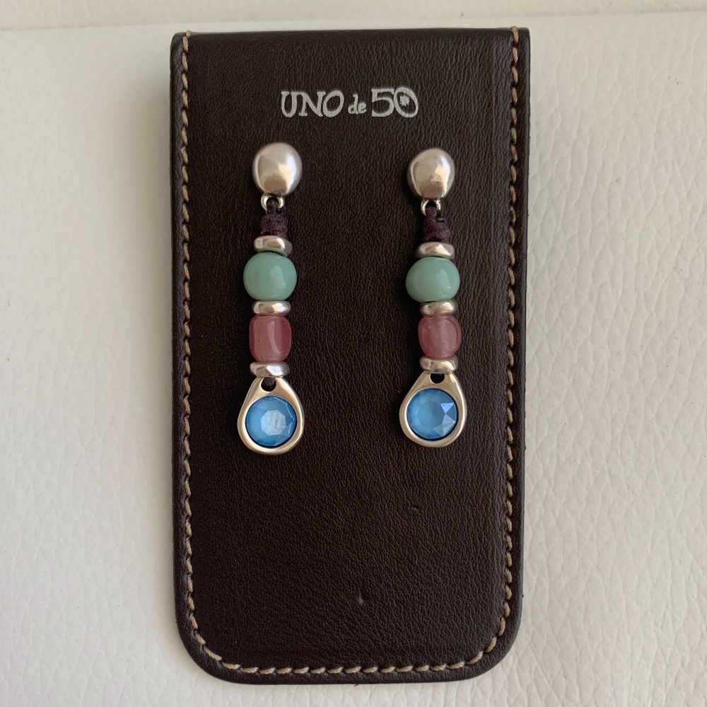 NWT! UNO de 50 Earrings "Loot" PEN0629.